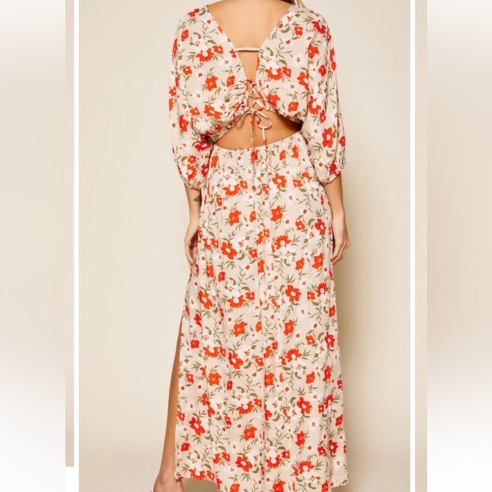 Floral Poppy maxi dress size medium - Picture 2 of 13